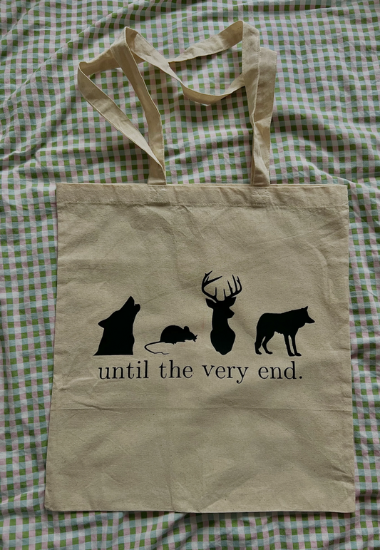 until the end totebag