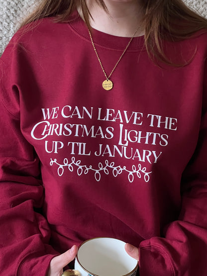 christmas lights crewneck