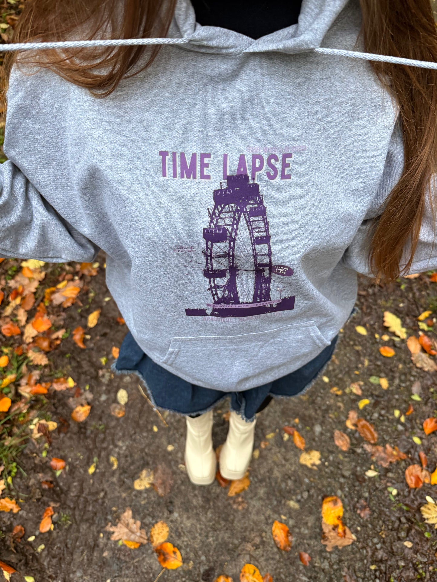 ferries wheels and lilacs sweater