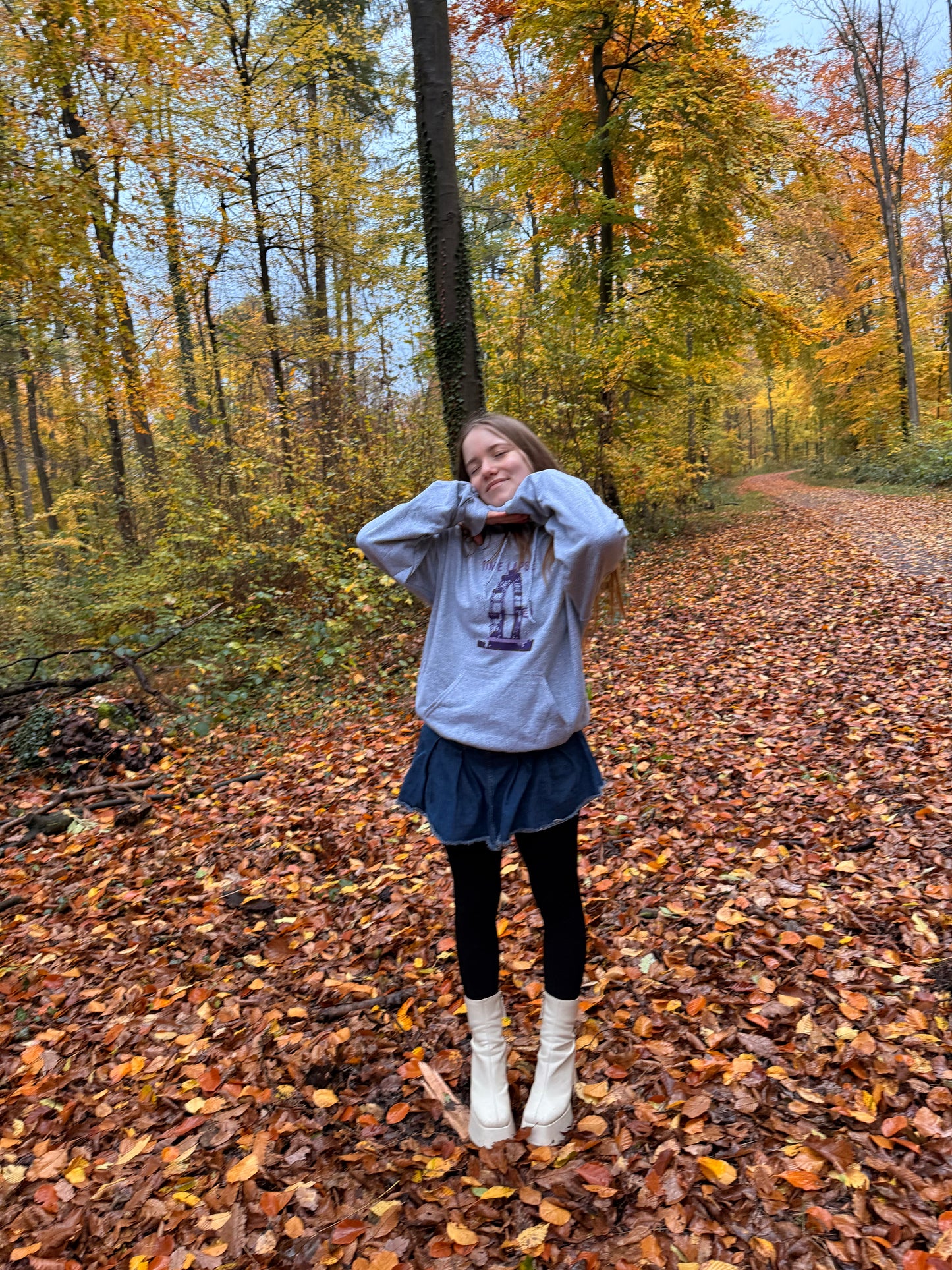 ferries wheels and lilacs sweater