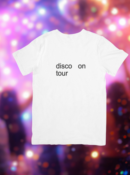 disco on tour baby tee